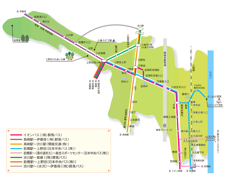 バス路線図 吉岡町ホームページ